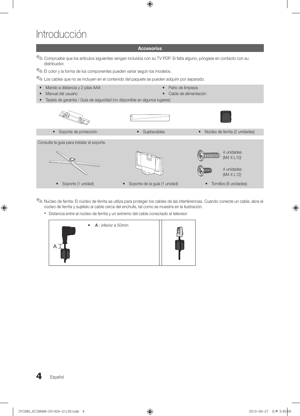 Introducción | Samsung PS50C680G5W User Manual | Page 266 / 474