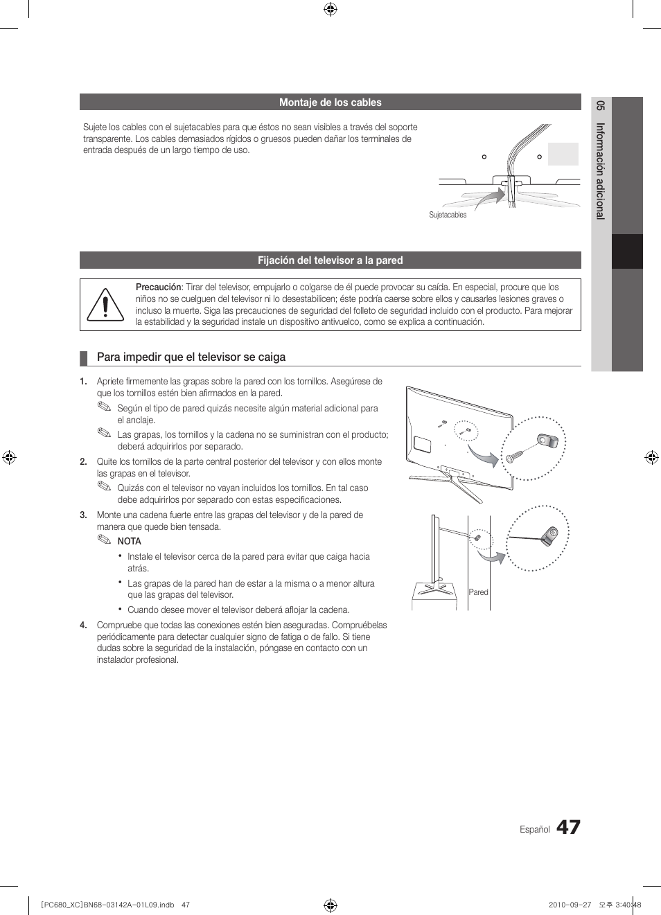 Samsung PS50C680G5W User Manual | Page 309 / 474