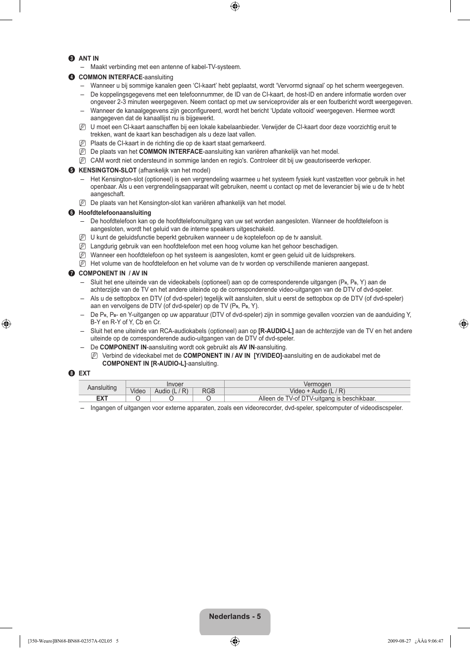 Samsung LE22B350F2W User Manual | Page 109 / 314