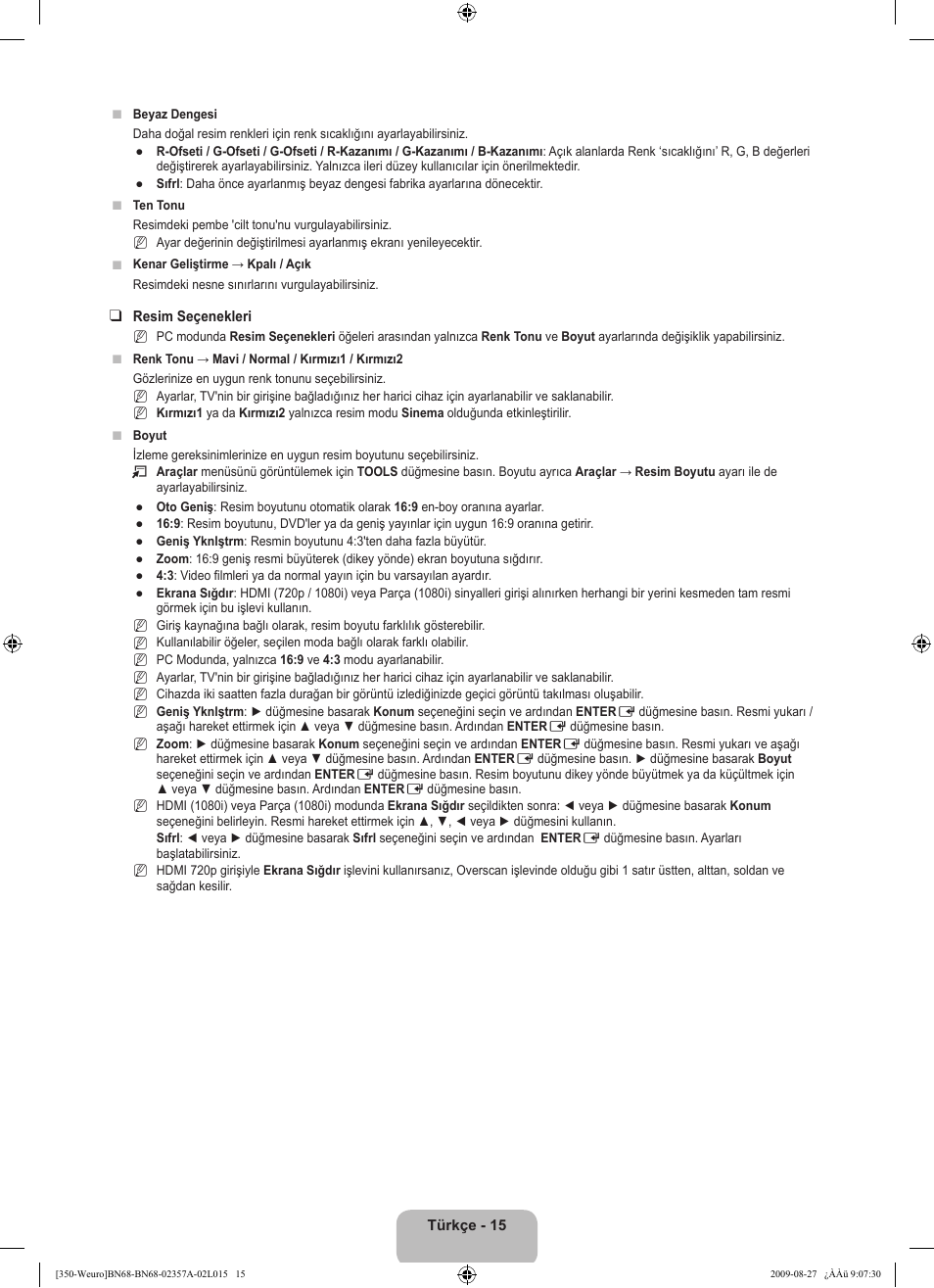 Samsung LE22B350F2W User Manual | Page 289 / 314