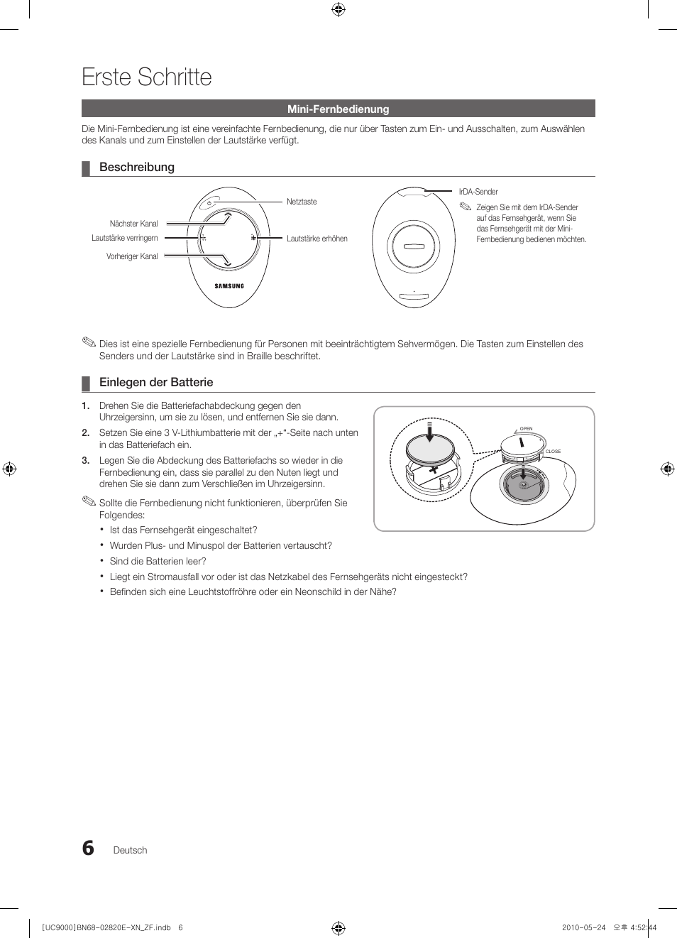 Erste schritte | Samsung UE46C9000ZW User Manual | Page 134 / 257