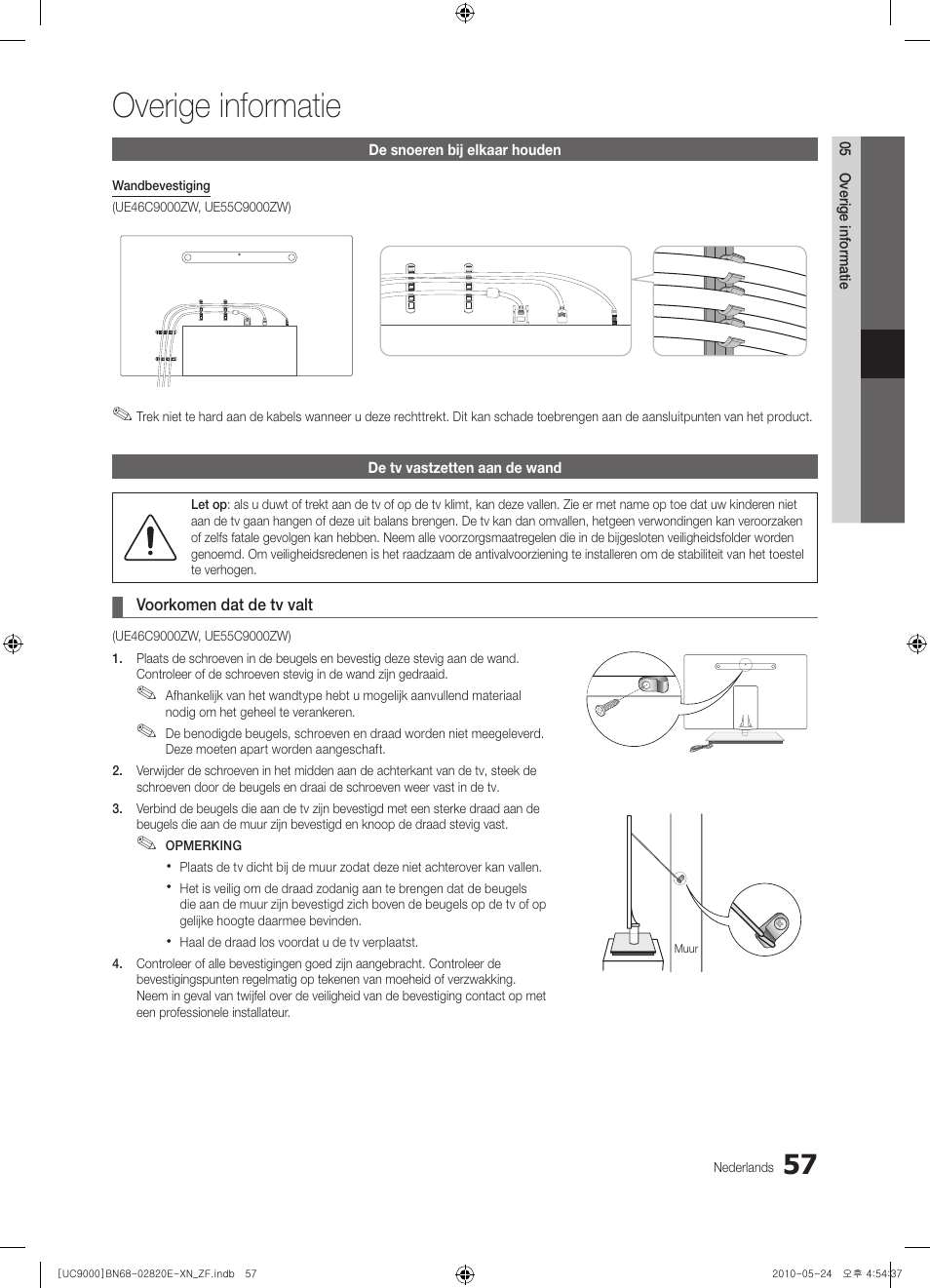 Overige informatie | Samsung UE46C9000ZW User Manual | Page 249 / 257