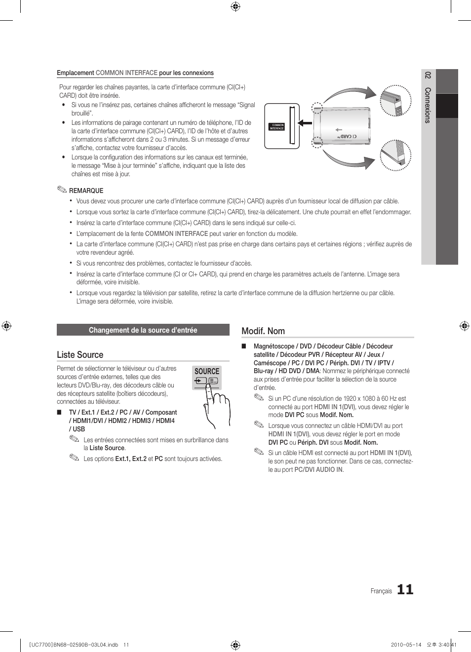 Samsung UE40C7700WS User Manual | Page 139 / 257