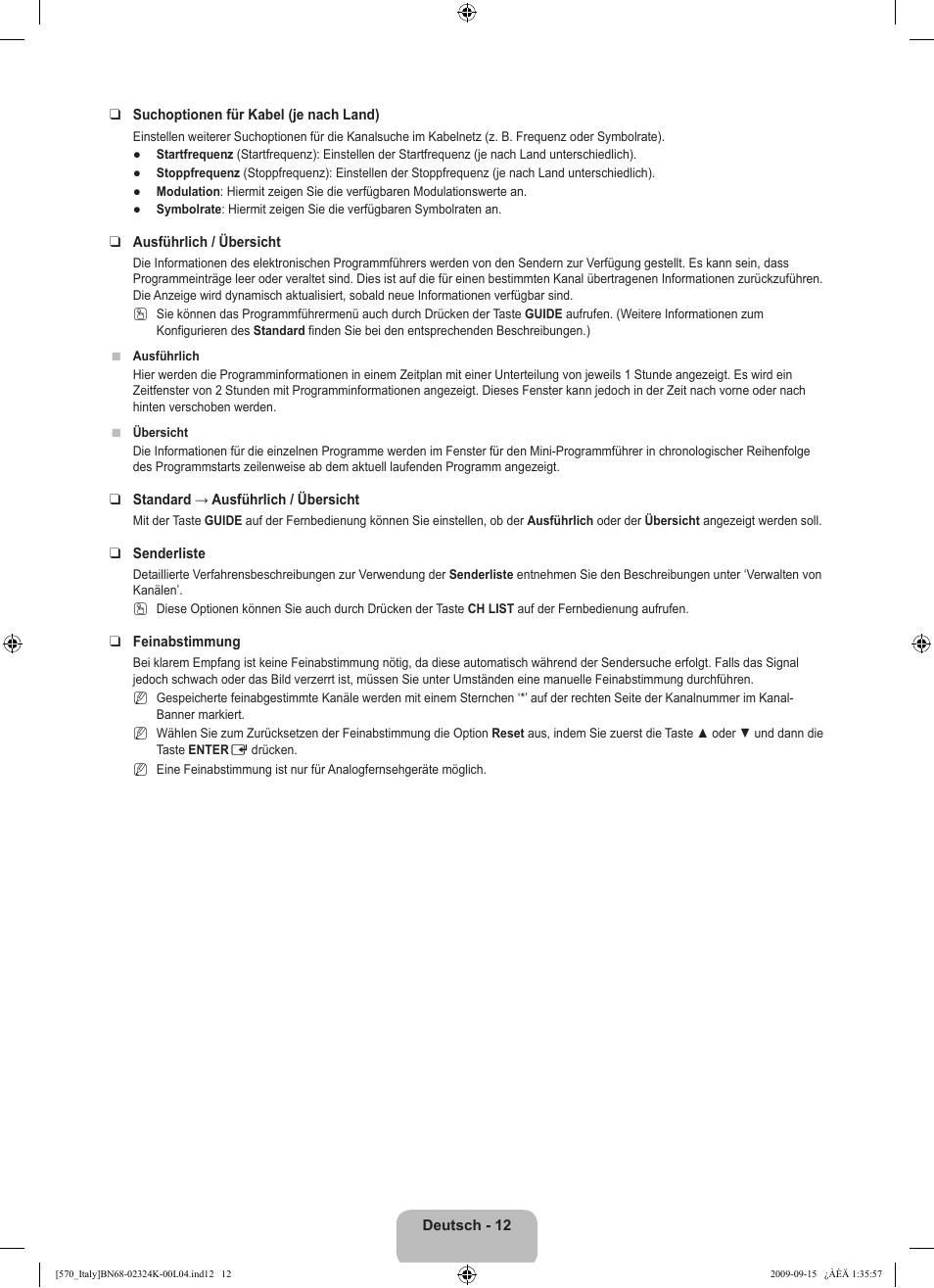 Samsung LE46B579A5S User Manual | Page 182 / 221
