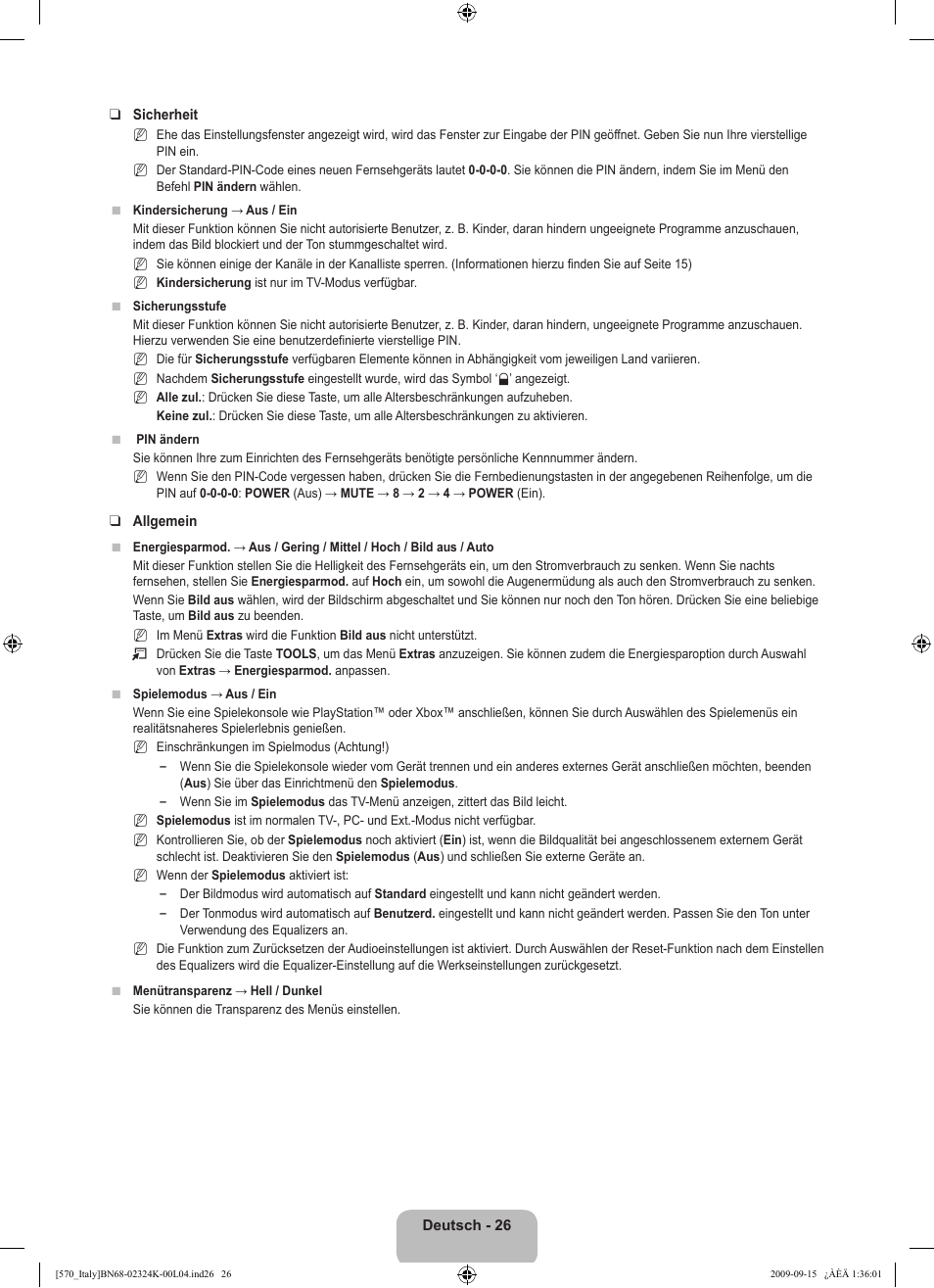 Samsung LE46B579A5S User Manual | Page 196 / 221