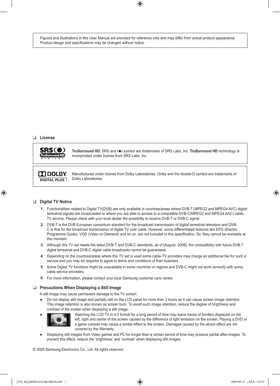 Samsung LE46B579A5S User Manual | Page 2 / 221