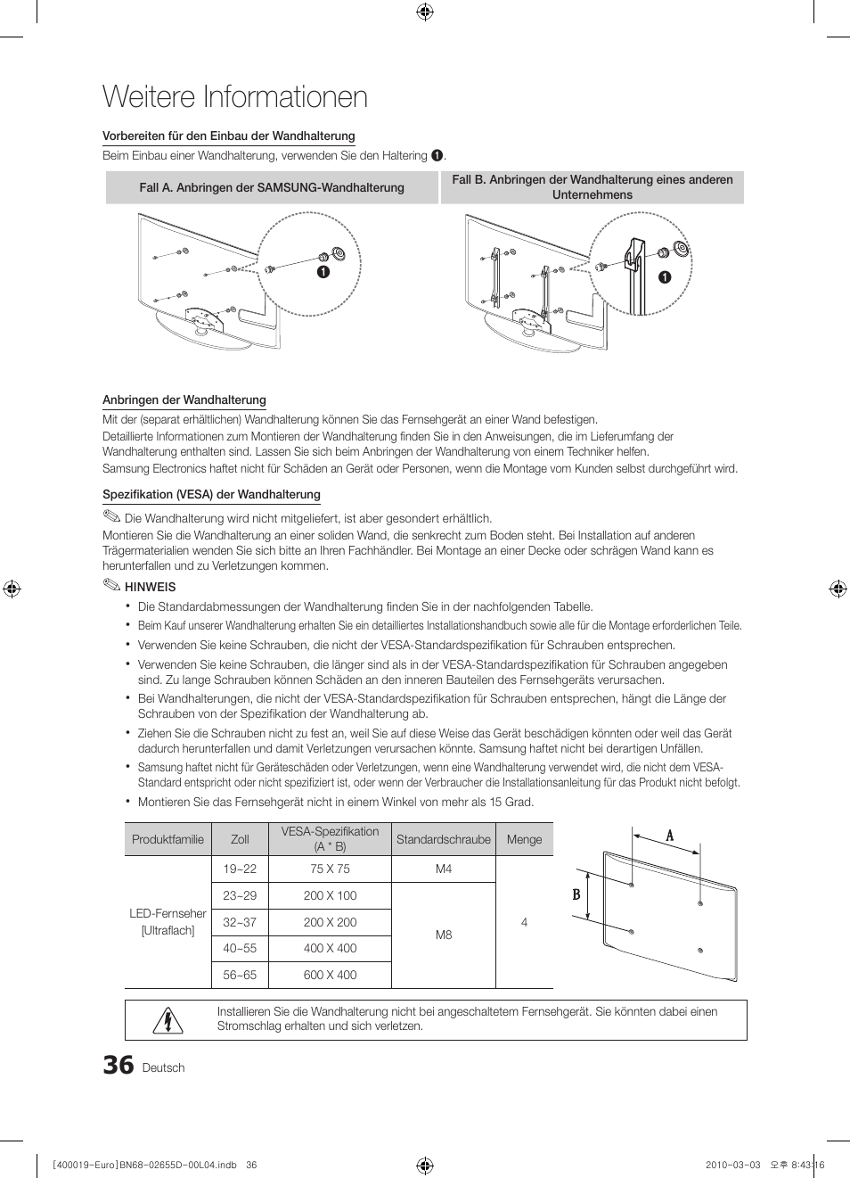 Weitere informationen | Samsung UE32C4000PW User Manual | Page 120 / 169