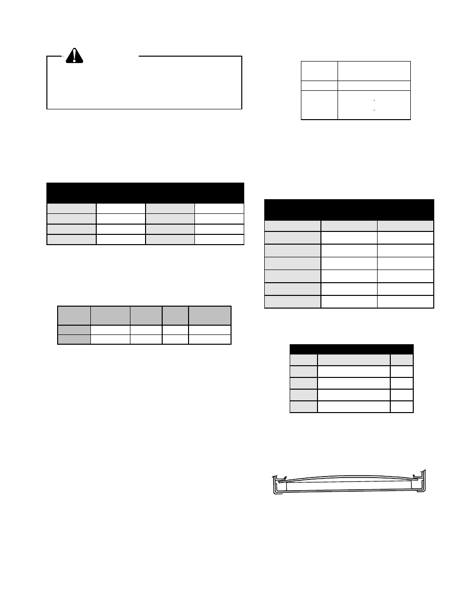 Flame sensor, Filters, Accessibility clearances (minimum) | High altitude installations, Warning | Amana GUD-X User Manual | Page 3 / 4