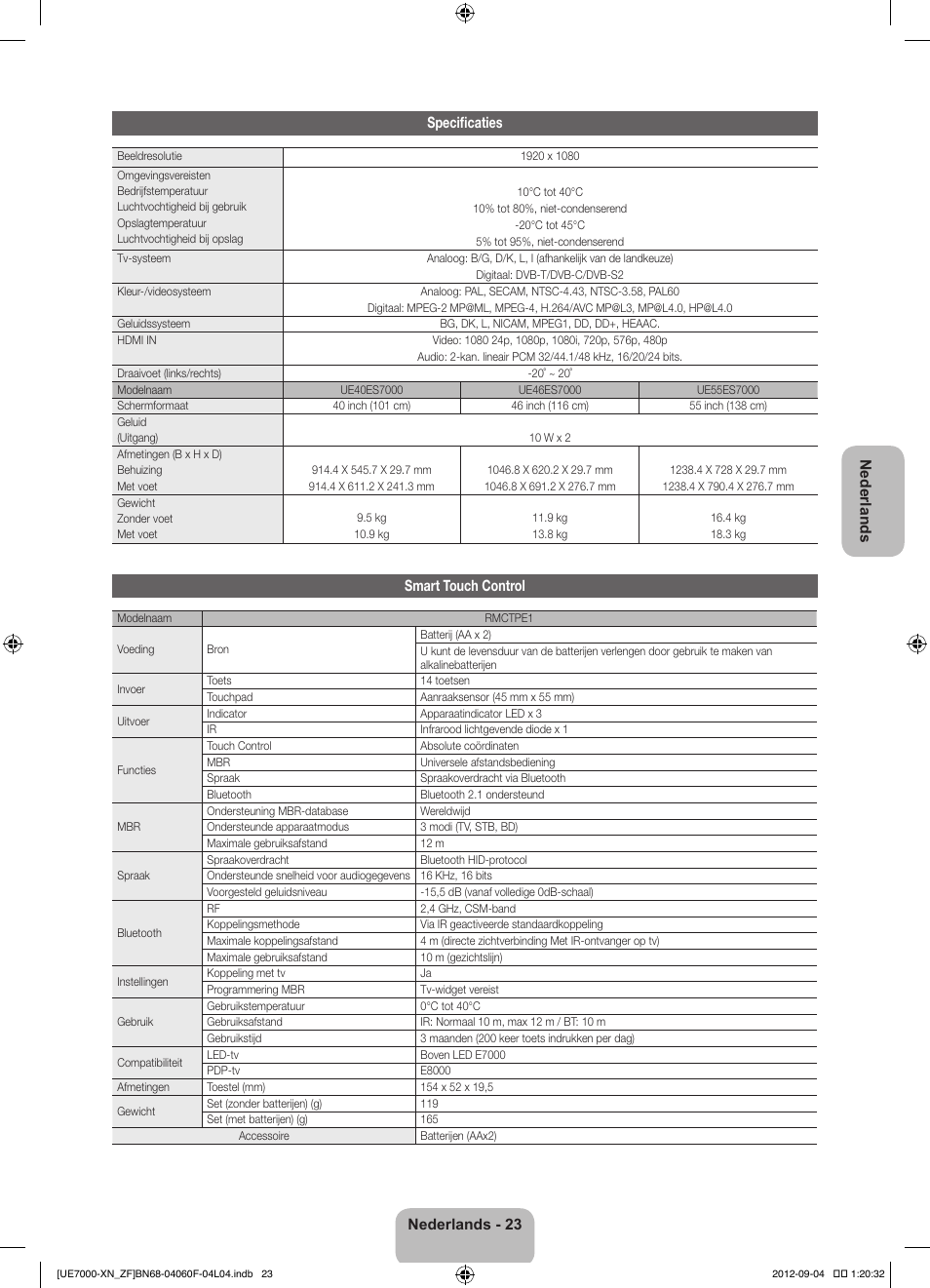 Samsung UE55ES7000S User Manual | Page 92 / 93