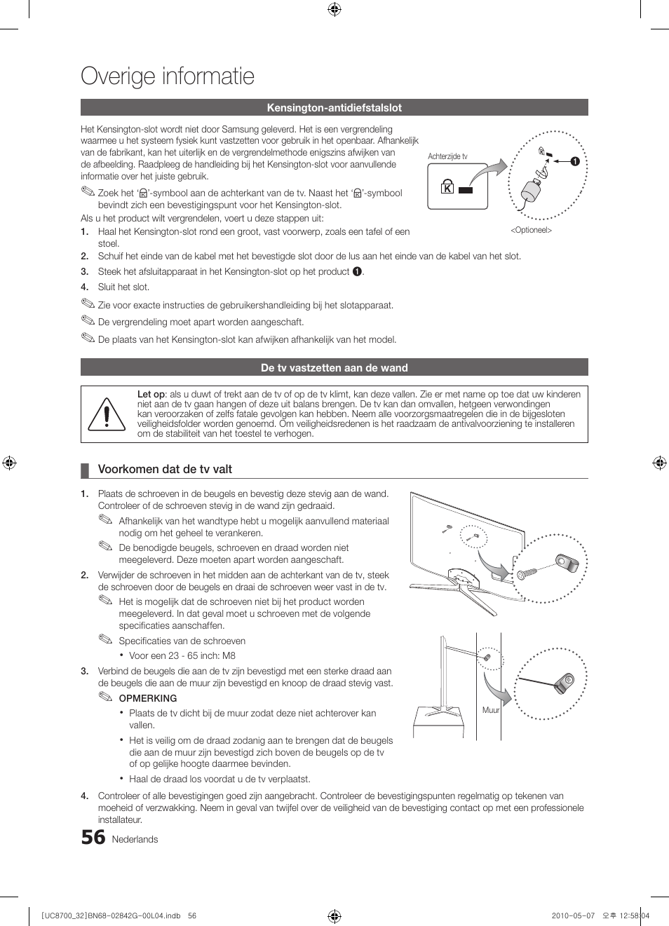 Overige informatie | Samsung UE32C8700XS User Manual | Page 242 / 249