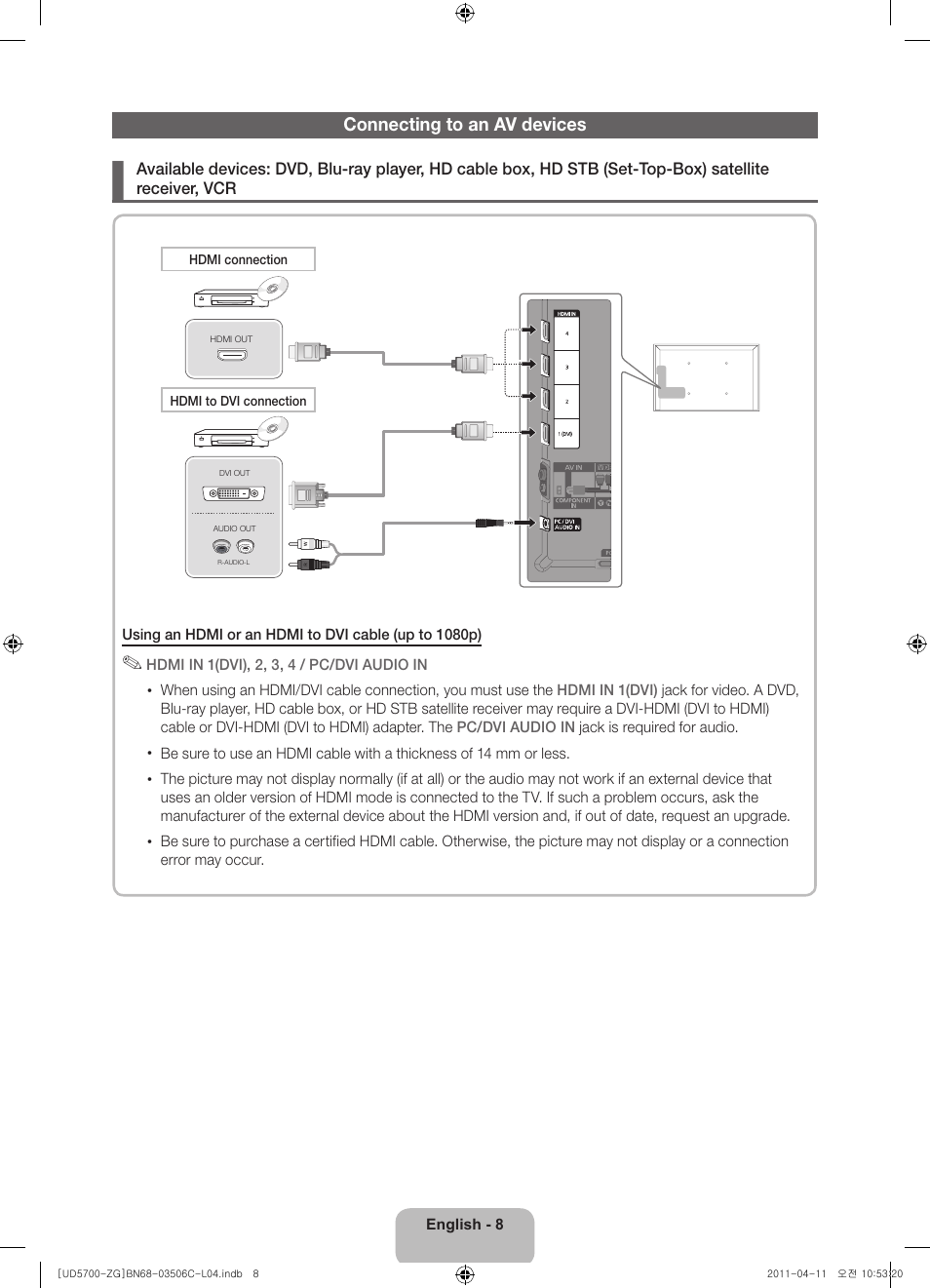 Samsung UE40D5720RS User Manual | Page 8 / 80