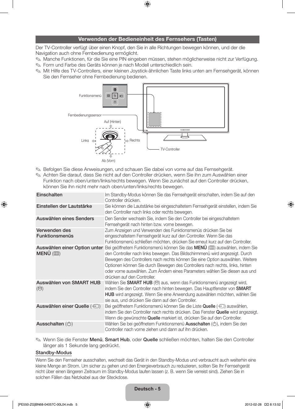 Samsung PS51E550D1W User Manual | Page 27 / 87