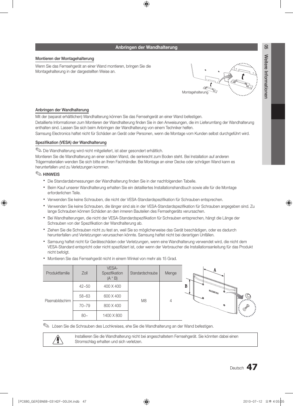 Samsung PS50C687G5S User Manual | Page 101 / 216