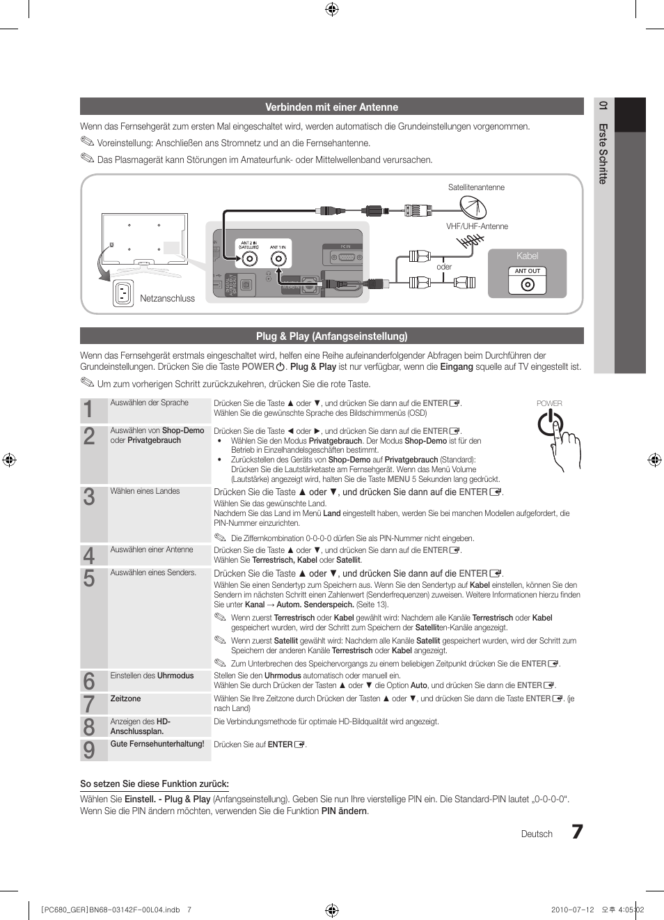 Samsung PS50C687G5S User Manual | Page 61 / 216