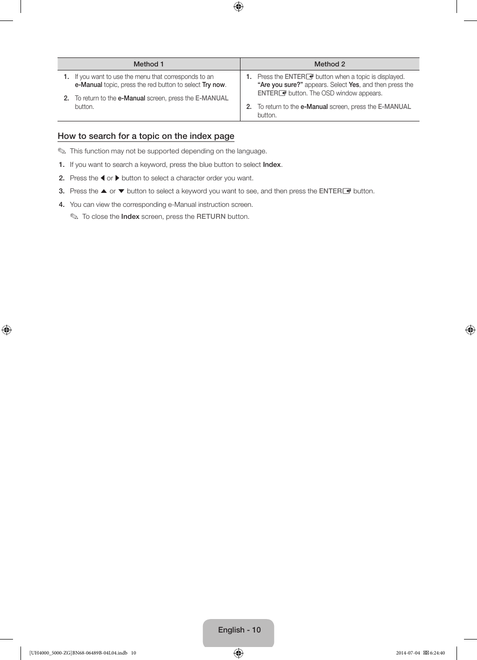 Samsung UE48H5090AS User Manual | Page 10 / 89