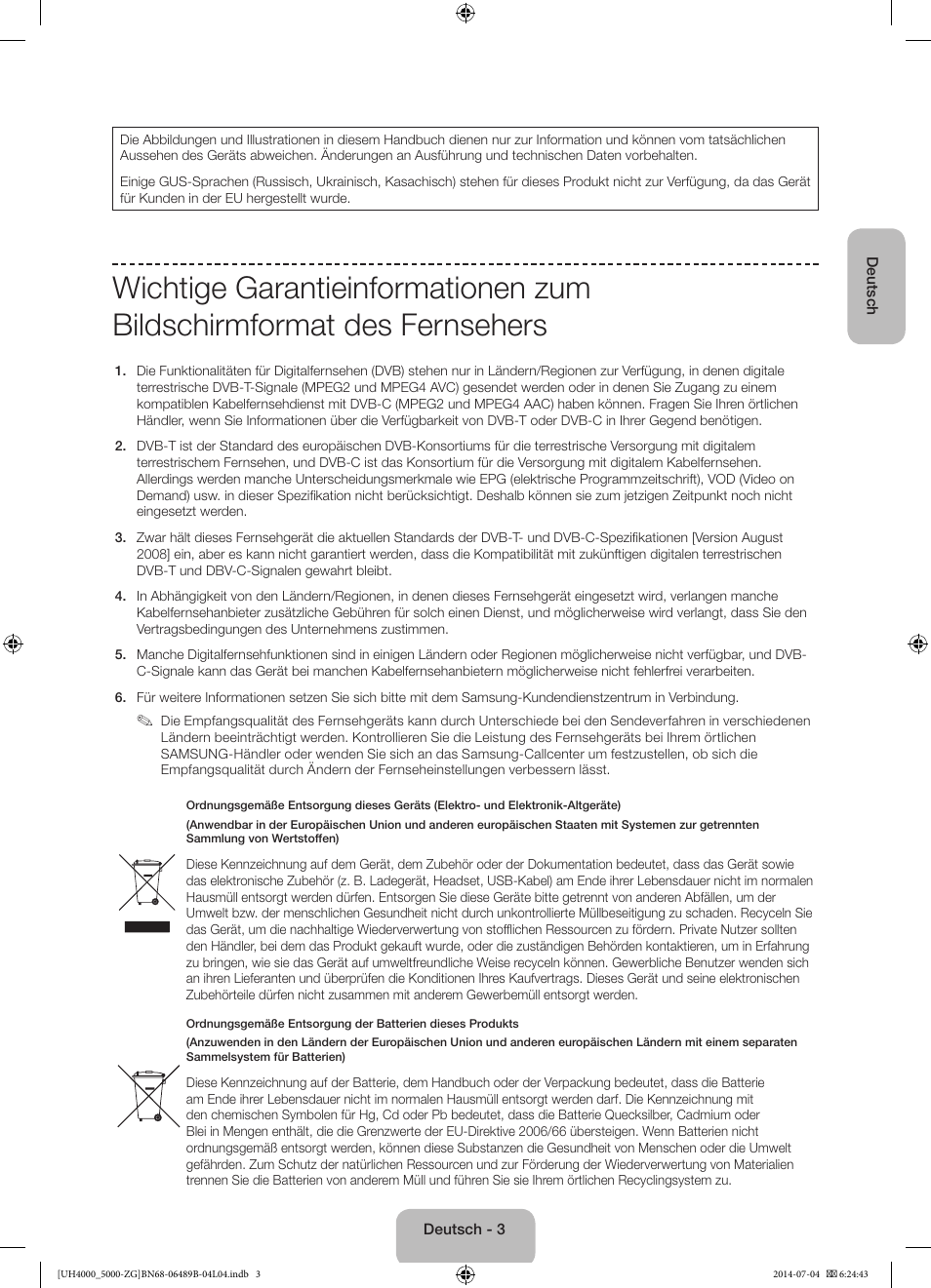 Samsung UE48H5090AS User Manual | Page 25 / 89