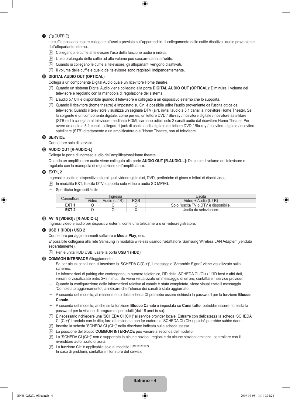 Samsung LE52B750U1W User Manual | Page 308 / 674