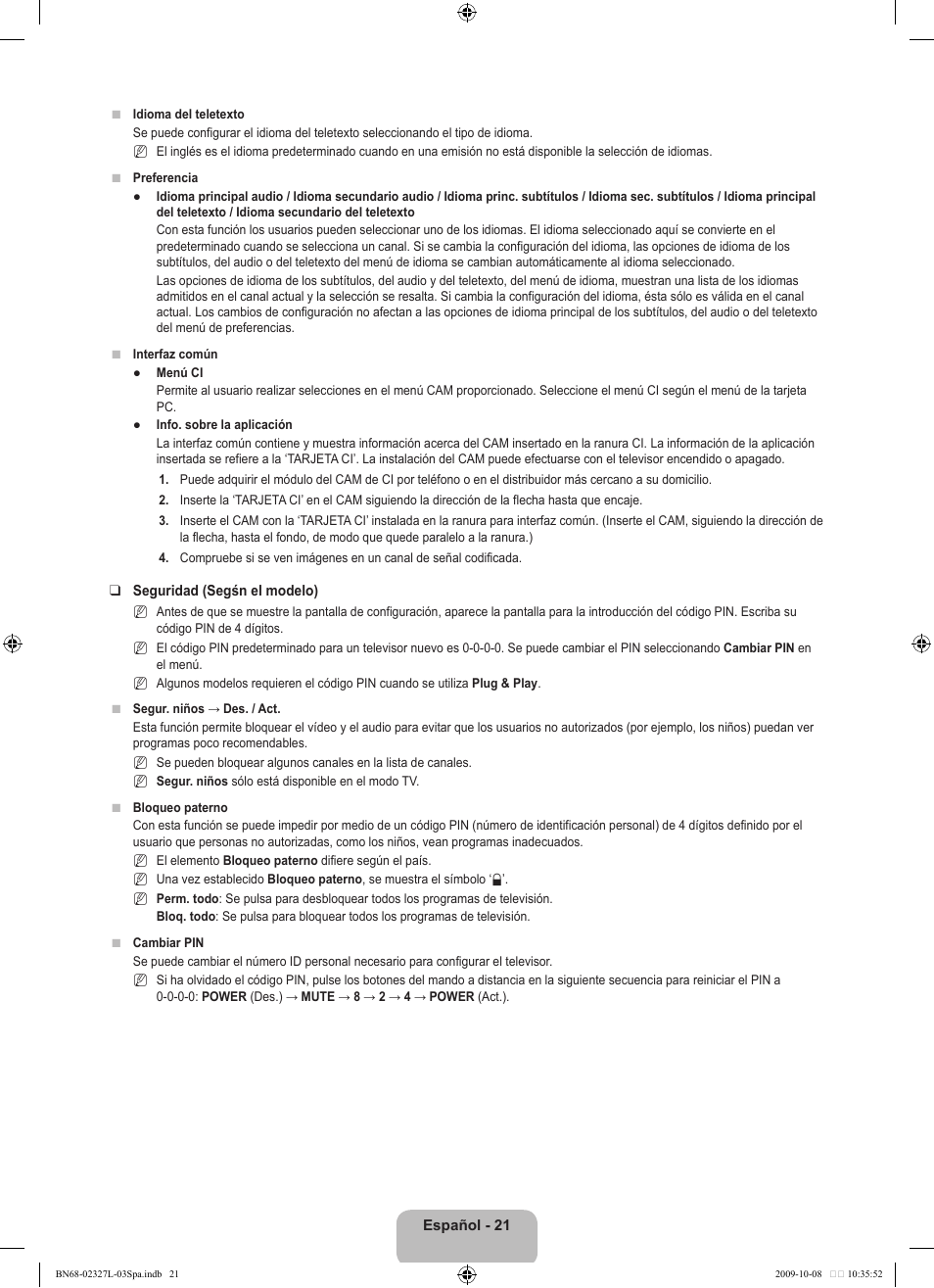 Samsung LE52B750U1W User Manual | Page 399 / 674
