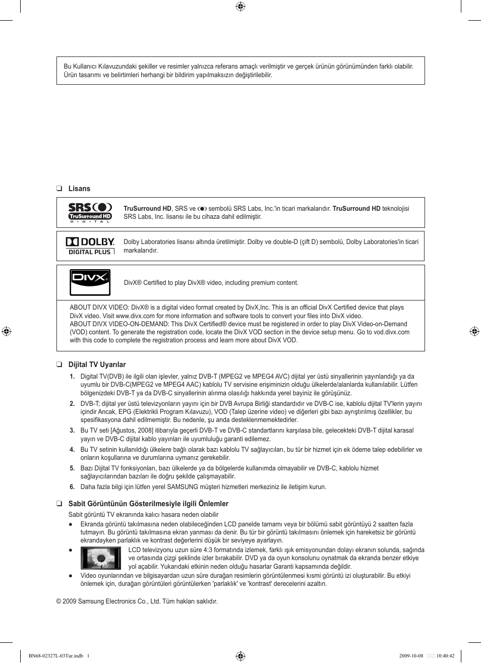 Samsung LE52B750U1W User Manual | Page 594 / 674