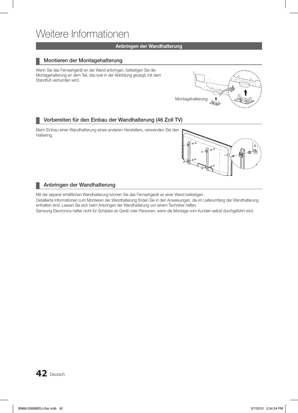 Weitere informationen | Samsung LE37C630K1W User Manual | Page 91 / 197