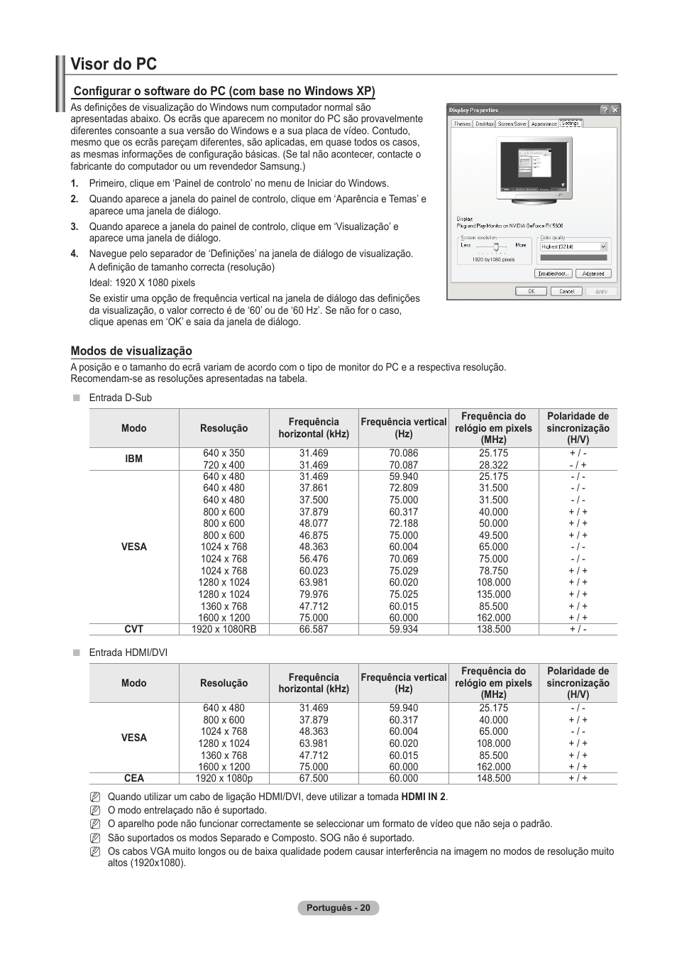 Visor do pc | Samsung PS63A756T1M User Manual | Page 269 / 436