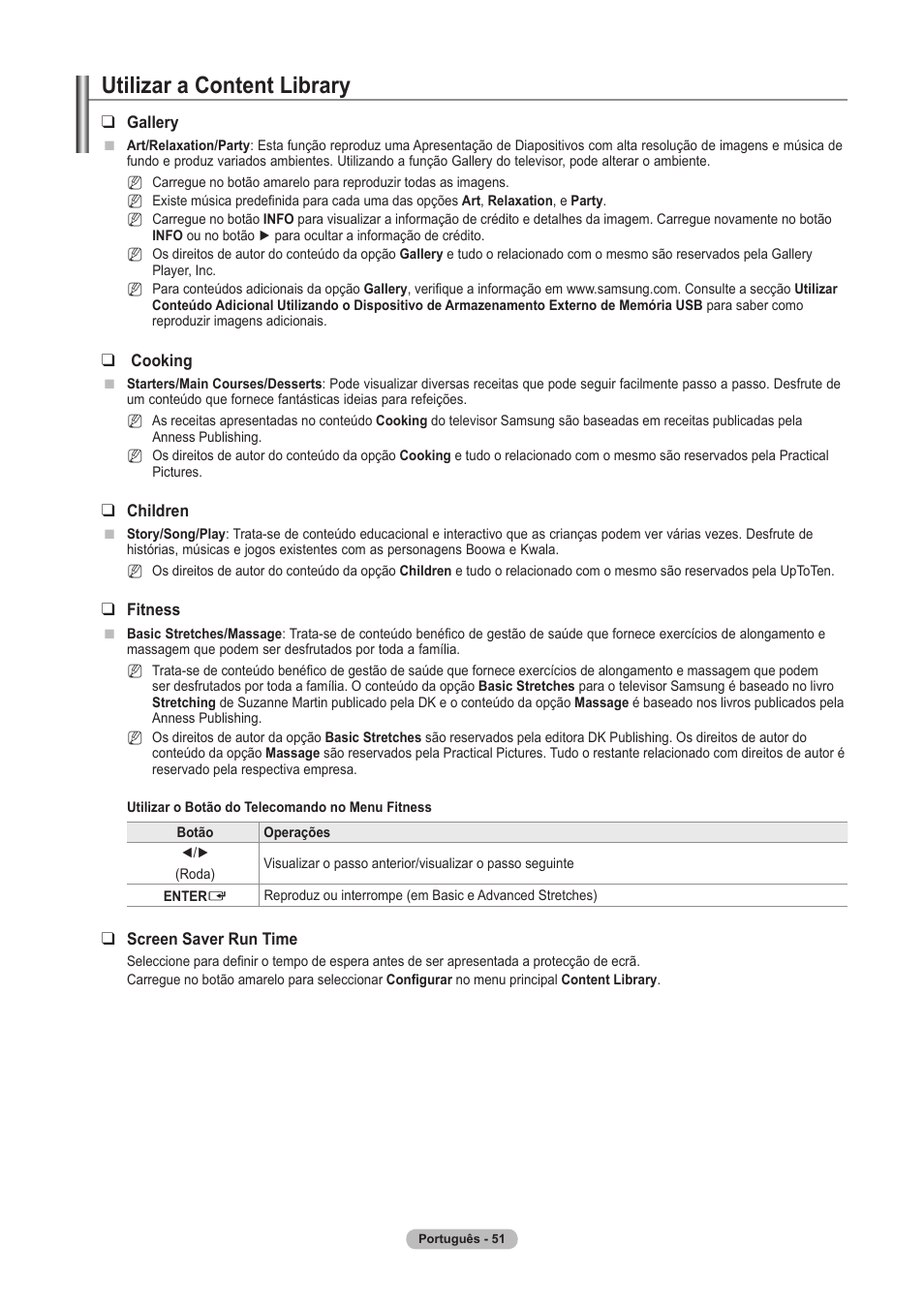 Utilizar a content library | Samsung PS63A756T1M User Manual | Page 300 / 436