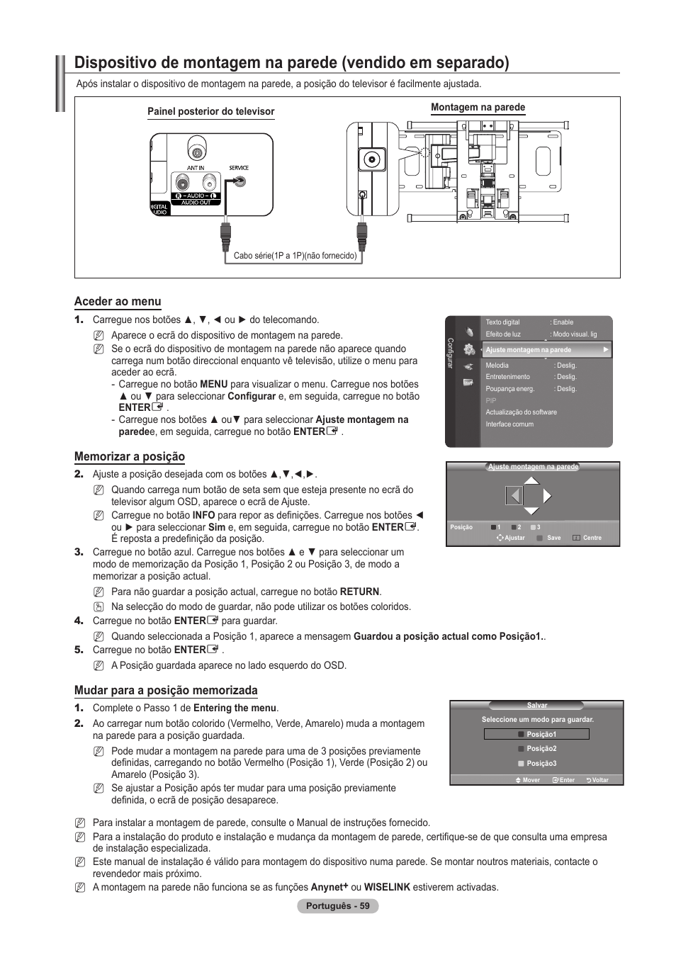 Aceder ao menu | Samsung PS63A756T1M User Manual | Page 308 / 436
