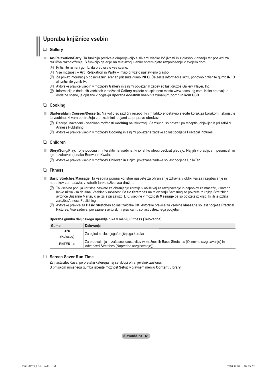 Uporaba knjižnice vsebin | Samsung PS63A756T1M User Manual | Page 362 / 436