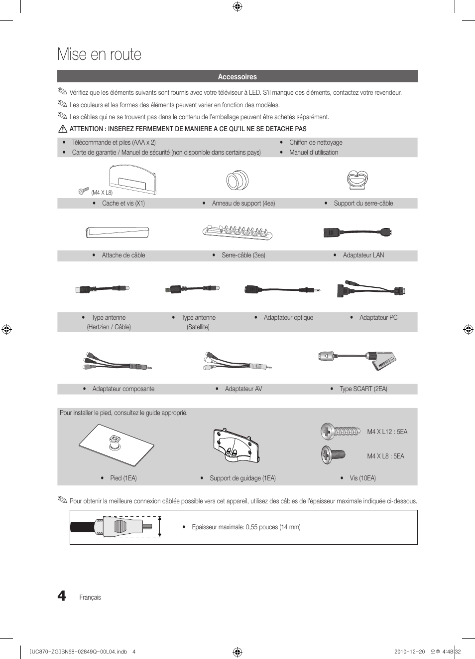 Mise en route | Samsung UE46S870XS User Manual | Page 136 / 264