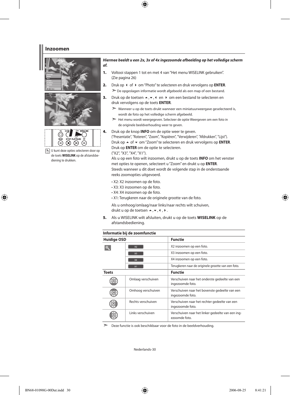 Inzoomen | Samsung LE40M71B User Manual | Page 167 / 320