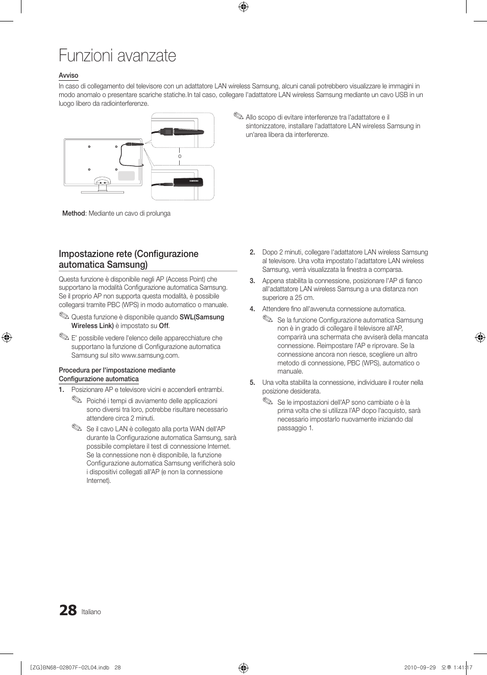 Funzioni avanzate | Samsung PS58C6500TW User Manual | Page 193 / 221