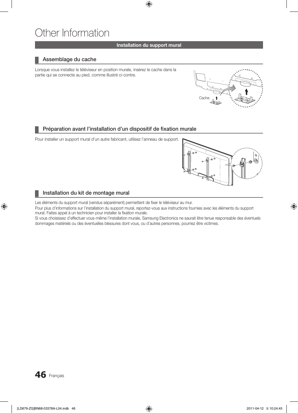 Other information | Samsung LE46D679M3S User Manual | Page 154 / 217