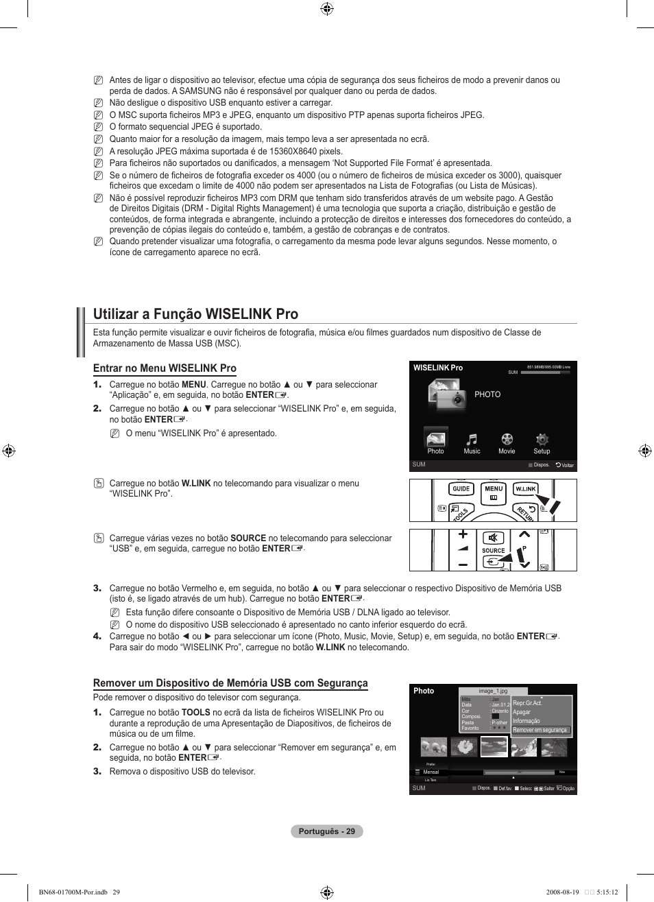 Utilizar a função wiselink pro, Entrar no menu wiselink pro | Samsung LE46A756R1M User Manual | Page 271 / 422