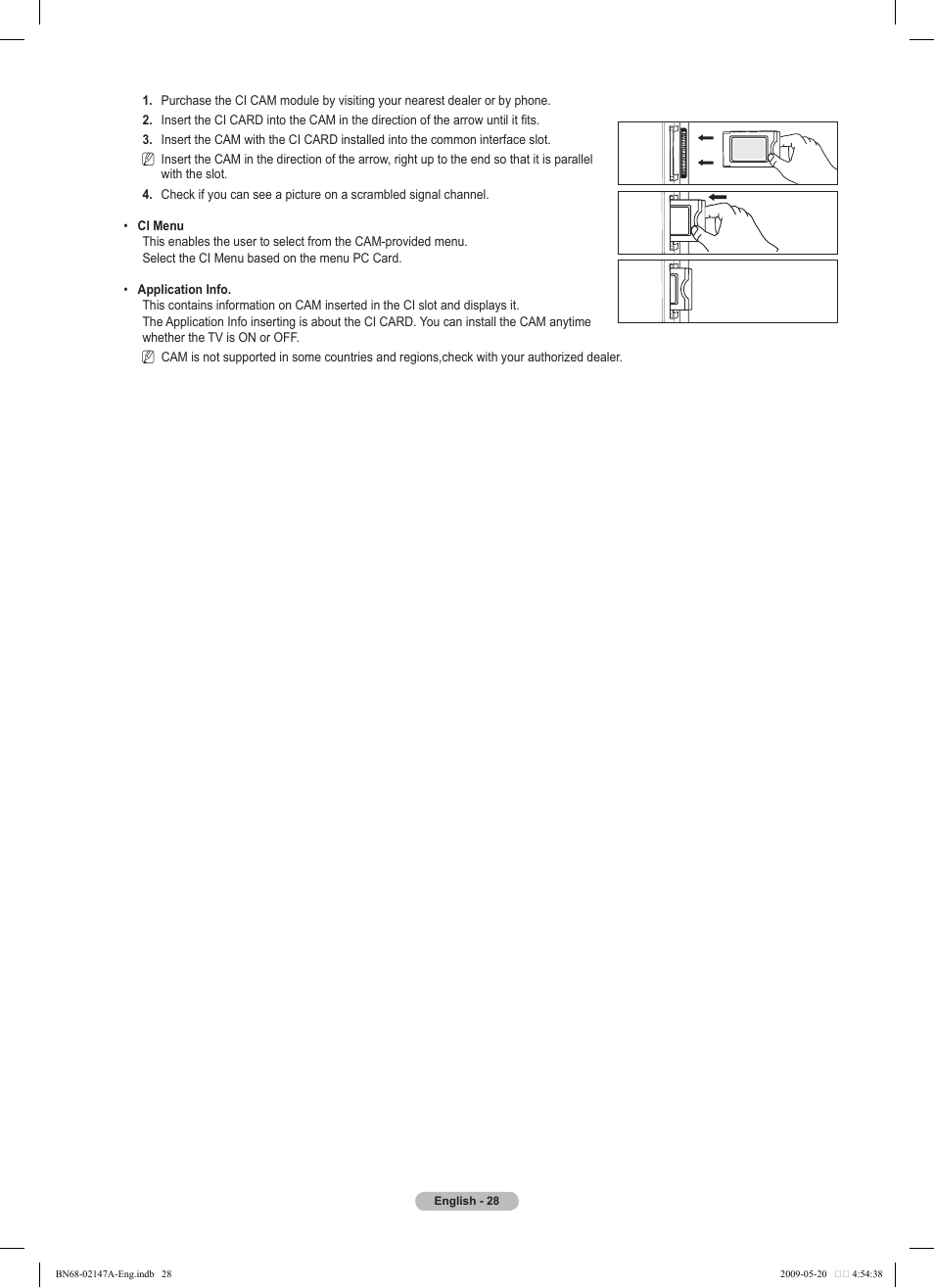 Samsung PS50B579T6S User Manual | Page 28 / 197