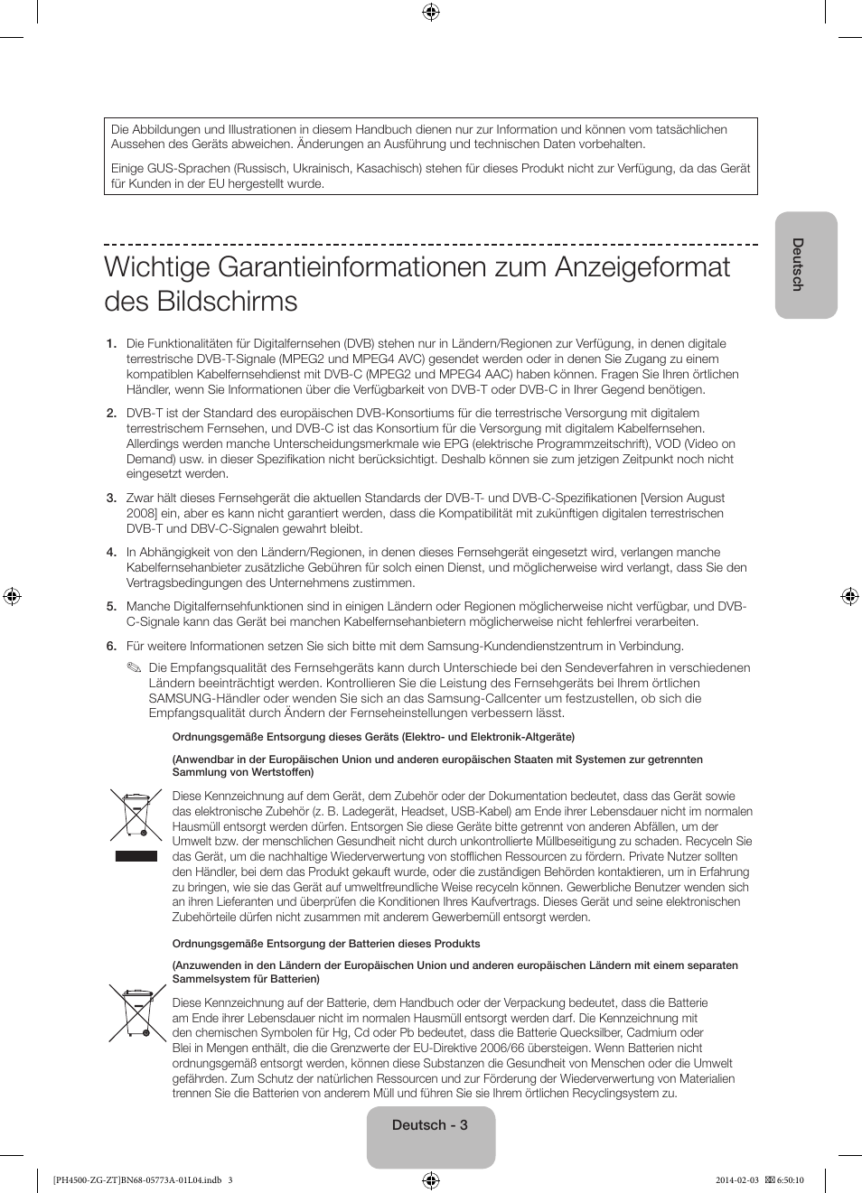 Samsung PE43H4500AW User Manual | Page 25 / 91
