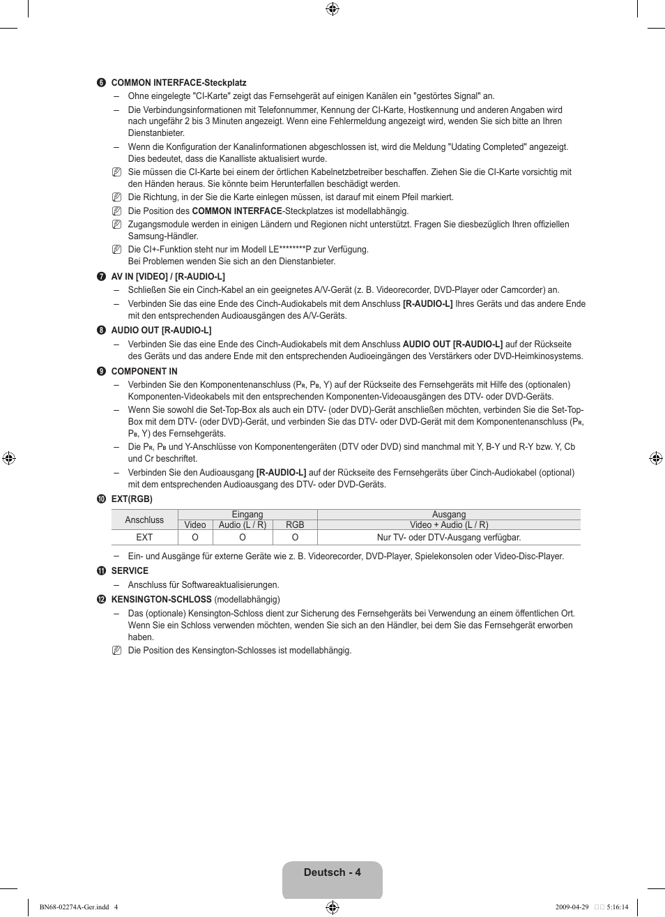 Samsung LE32B530P7N User Manual | Page 66 / 282