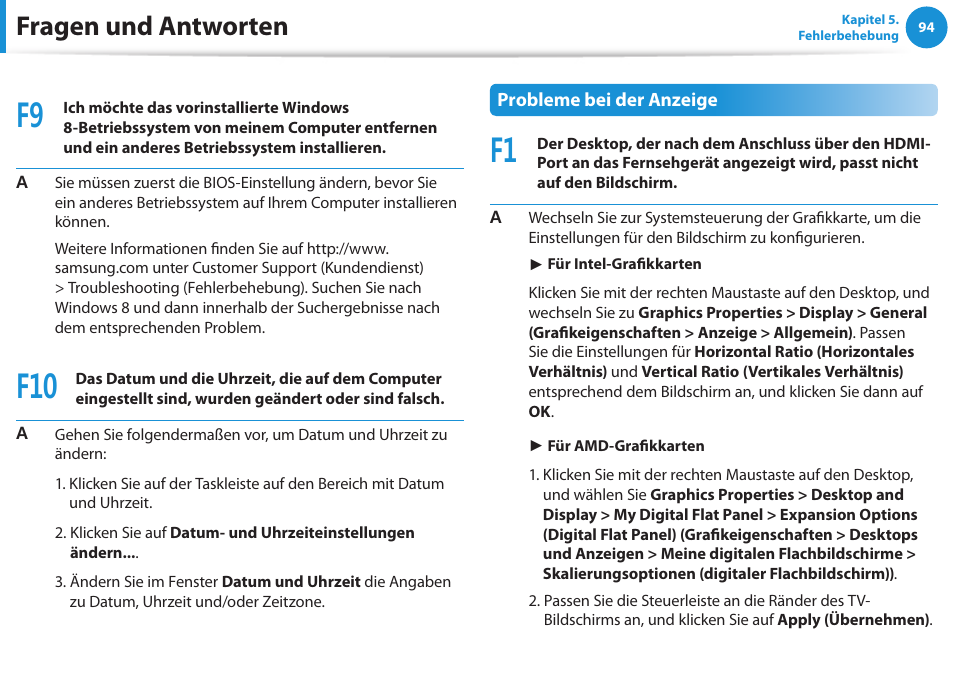 Fragen und antworten | Samsung NP450R5GE User Manual | Page 95 / 122
