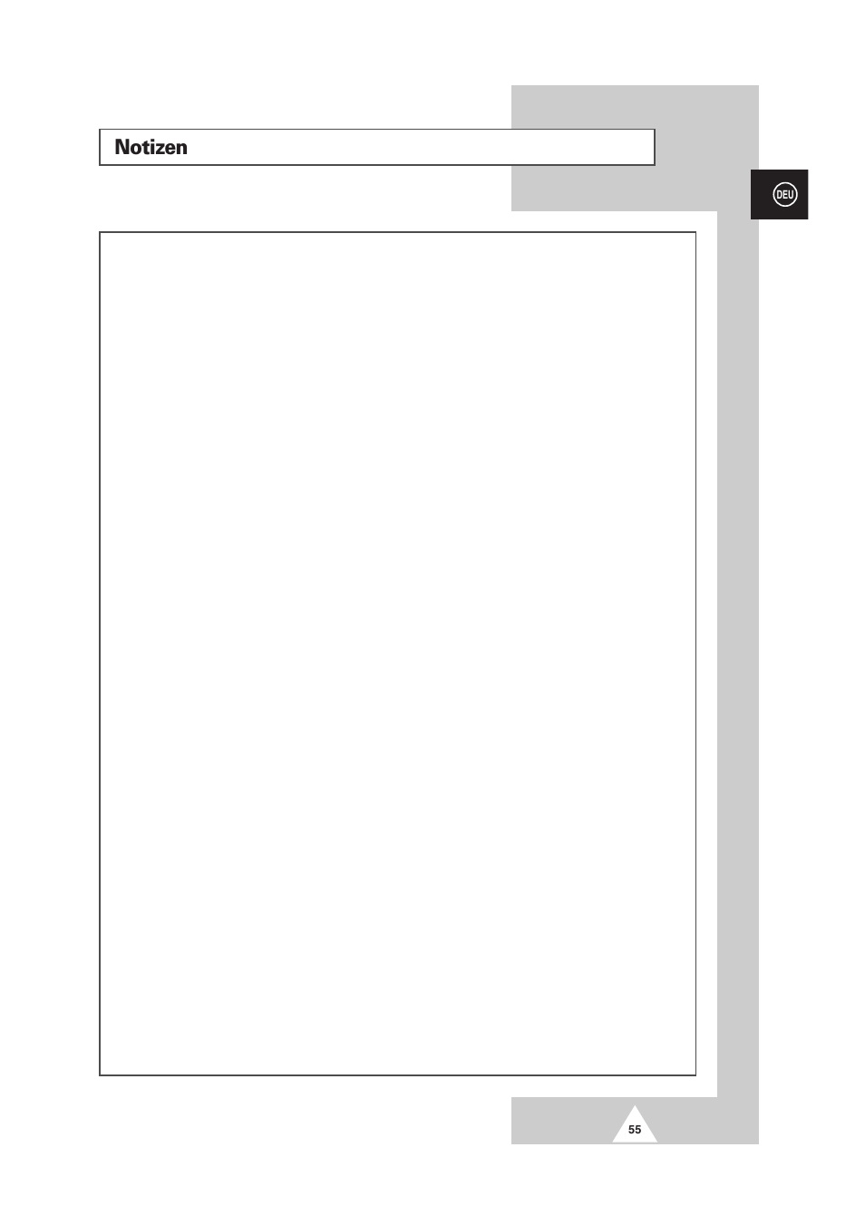 Notizen | Samsung PS-50P2HT User Manual | Page 111 / 337