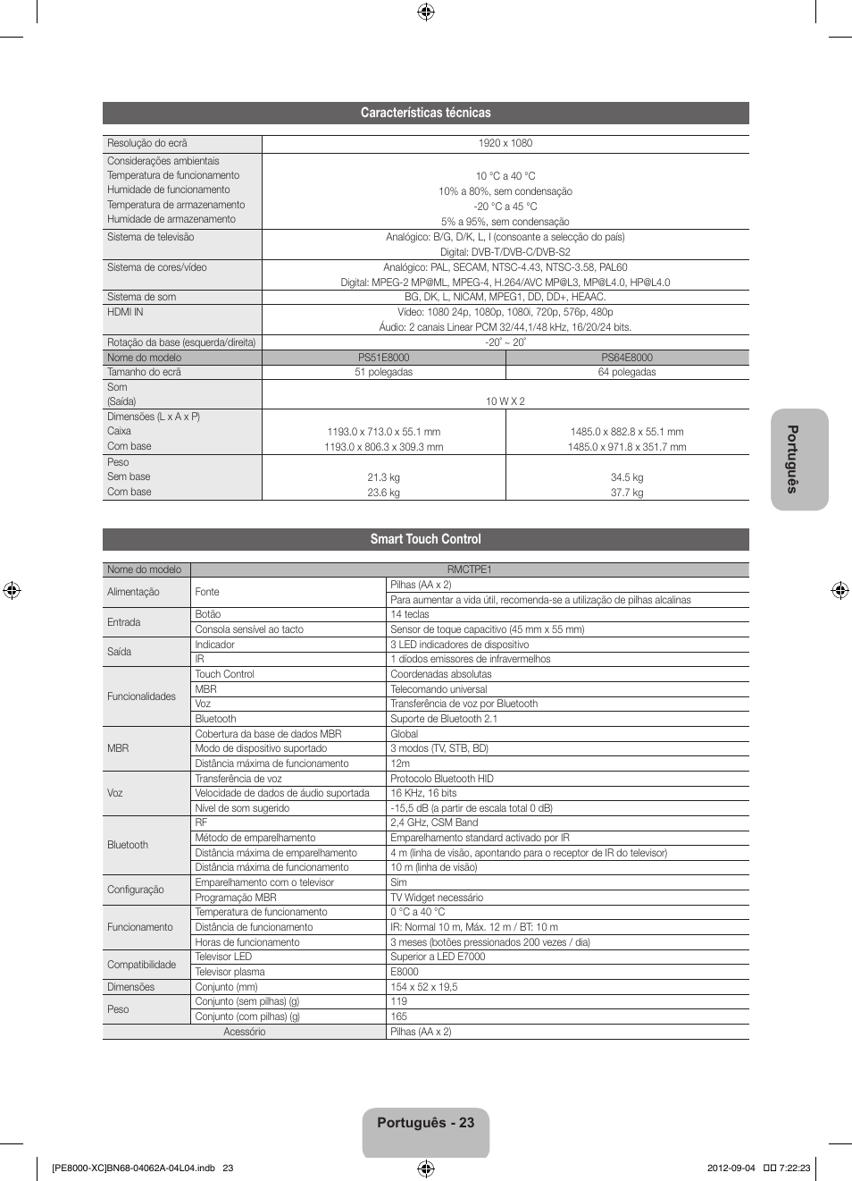 Samsung PS64E8000GS User Manual | Page 92 / 93