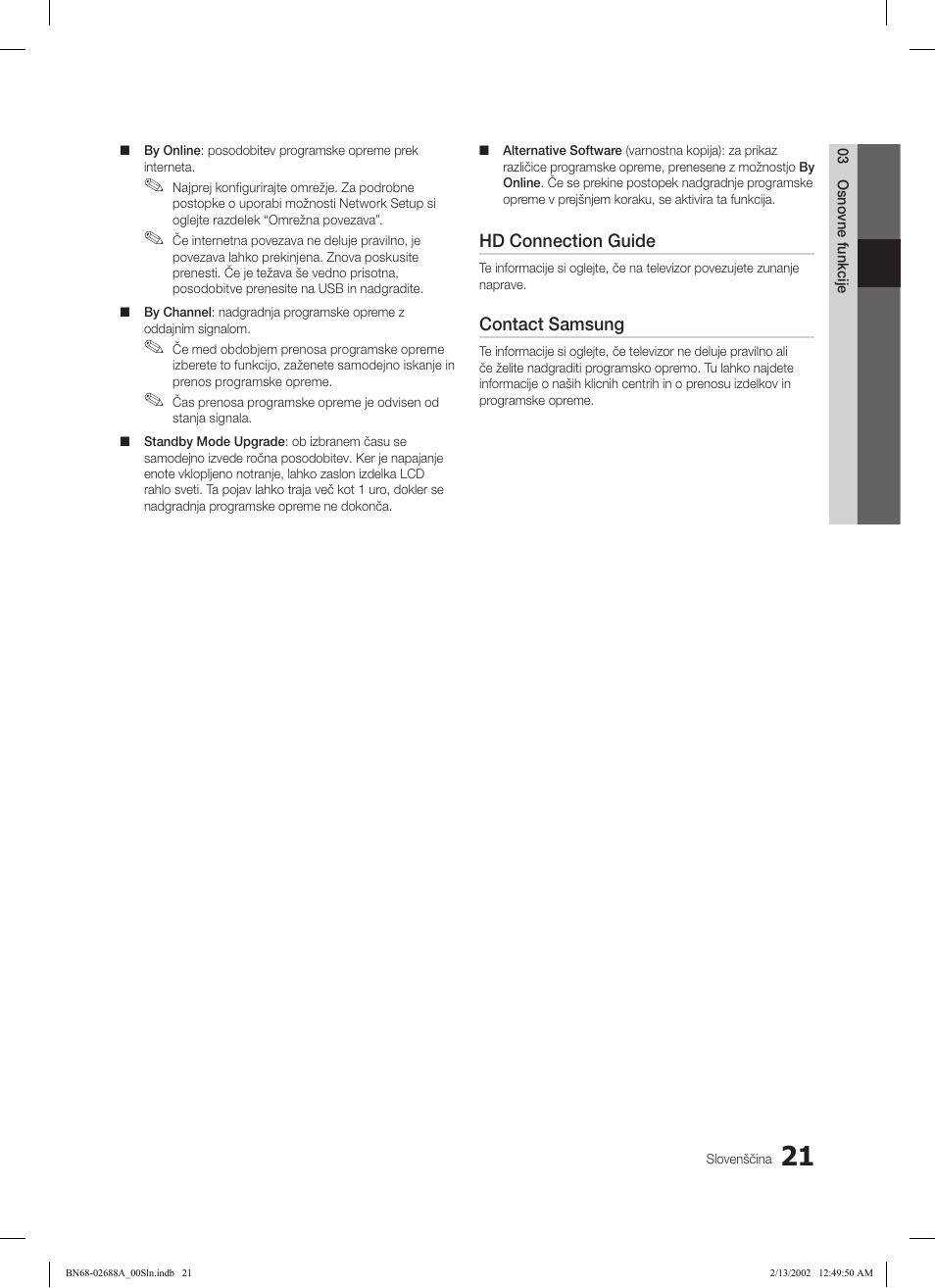 Samsung LE32C550J1W User Manual | Page 213 / 290