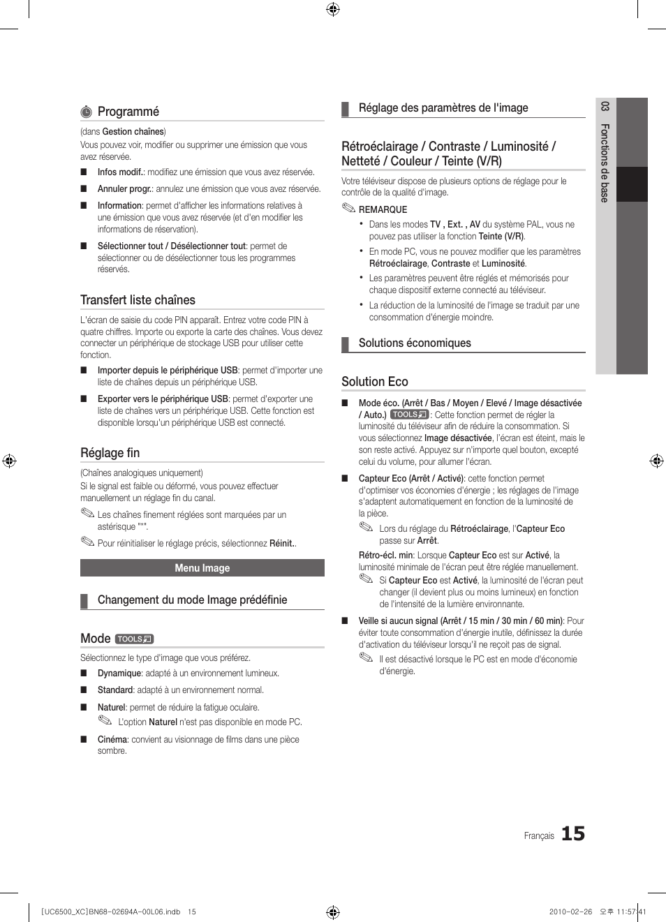 Samsung UE32C6500UW User Manual | Page 73 / 350