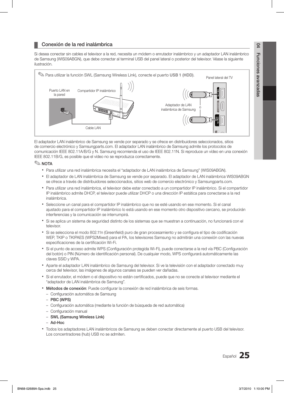 Samsung LE46C630K1W User Manual | Page 123 / 296