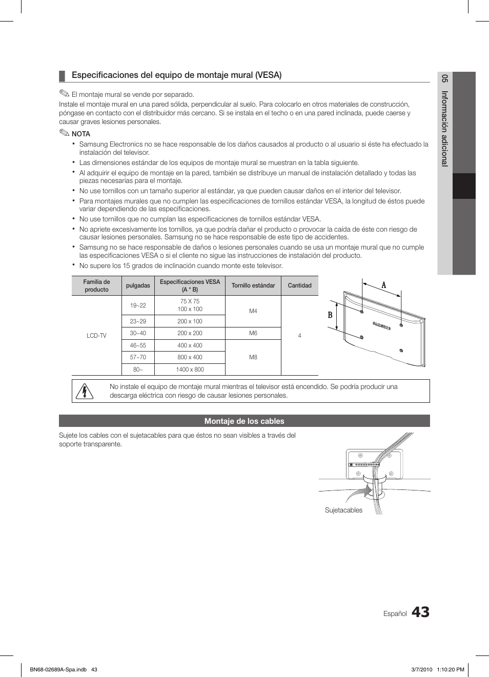 Samsung LE46C630K1W User Manual | Page 141 / 296