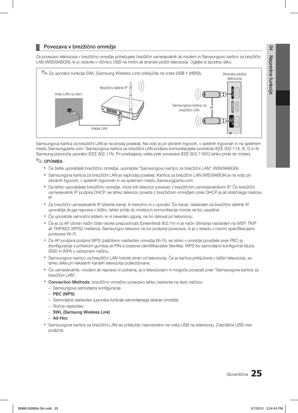 Samsung LE46C630K1W User Manual | Page 221 / 296