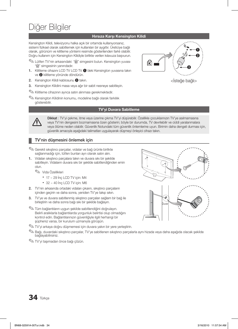 Diğer bilgiler | Samsung LE19C451E2W User Manual | Page 229 / 236