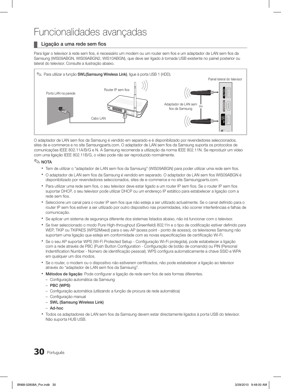 Funcionalidades avançadas | Samsung LE46C750R2W User Manual | Page 213 / 368