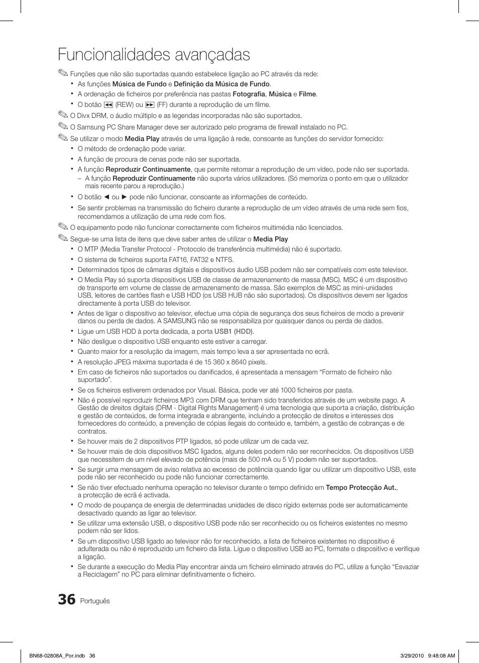Funcionalidades avançadas | Samsung LE46C750R2W User Manual | Page 219 / 368