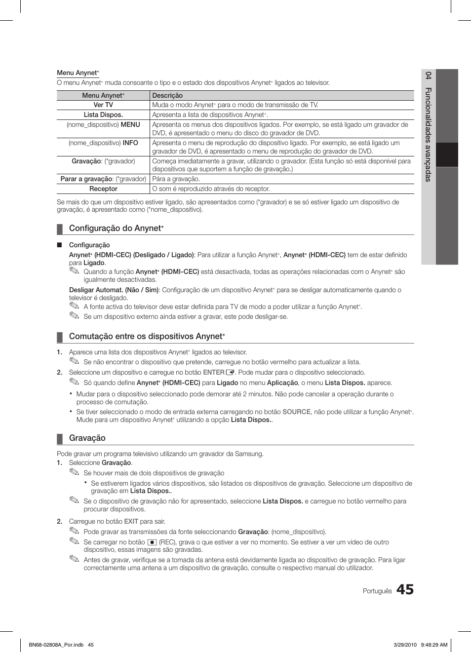 Samsung LE46C750R2W User Manual | Page 228 / 368