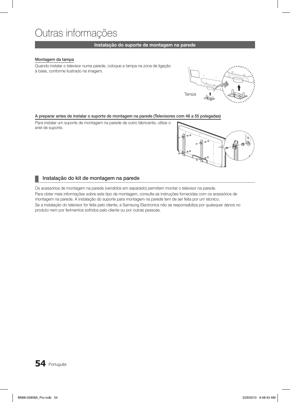 Outras informações | Samsung LE46C750R2W User Manual | Page 237 / 368