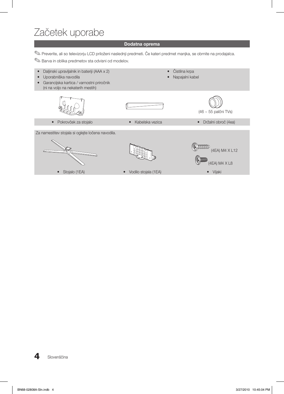 Začetek uporabe | Samsung LE46C750R2W User Manual | Page 248 / 368